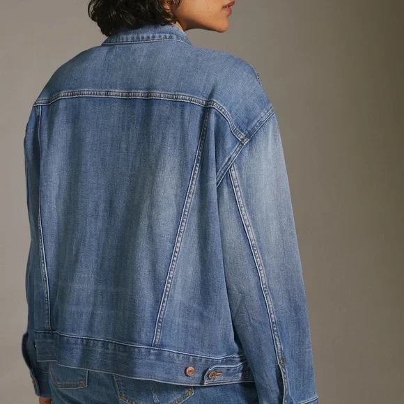 Anthropologie Pilcro Blue Jean Jacket - Picture 3 of 9